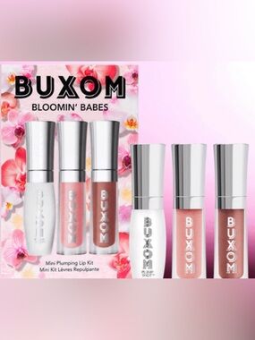 Buxom Bloomin' Babes Mini Plumping Lip Kit - Clear & Pink Shades 💋